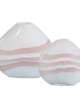 Blush - Swirl Glass Vases (Set of 2)