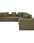 Davie - Classic L Modular Sectional - Olive