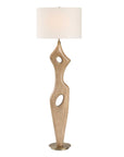 Almyra - Solid Wood Floor Lamp - Light Brown