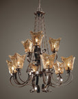 Vetraio - 9 Light Chandelier - Oil Rubbed Bronze