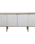 Tightrope - 4 Door Modern Sideboard Cabinet - White & Light Brown