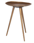 Lily Pad - Antique Brass Accent Table