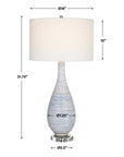 Clariot - Ribbed Table Lamp - Blue