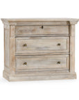 Adelaide - 3 Drawer Nightstand - Natural White Wash