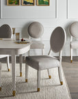 Love. Joy. Bliss.-Miranda Kerr Home - Love Joy Bliss Oval Side Chair (Set of 2) - White
