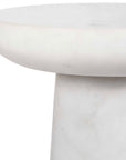 Lirra - Marble Drink Table - White