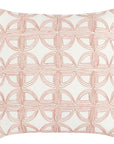 Villa Classics - Elea 22" x 22" Pillow - Ivory / Blush