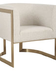 Bellina - Plush Barrel Chair - Gold