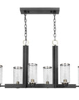 Jarsdel - 6 Light Industrial Island Light - Black