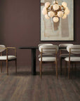 Moxie - Dining Arm Chair - Walnut / White