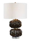 Jaudon - Stacked Table Lamp - Black / Bronze / Brown