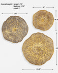 Radiance - Metal Wall Decor (Set of 3) - Gold