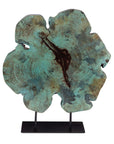 Bahati Wood - Sculpture - Blue