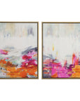 Color Theory - Framed Abstract Art (Set of 2) - Pink