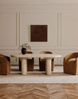 Barrow - Rolling Dining Chair - Amber Glow