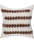 Essay - 22" x 22" LN Pillow - Frothed Brown
