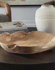 Organic Embrace - Outdoor Teak Bowl - Brown