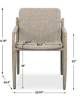 Sumba - Wicker Outdoor Dining Chair - Gray