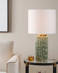 Hensley - Table Lamp - Ivory & Green