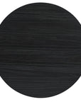 Chapman - Shou Sugi Ban Petite Round Dining Table - Black