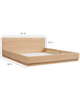 Round Off - King Bed - Natural Oak