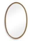 Ellis - Beaded Oval Mirror - Brass