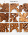 Talia - Wood Wall Decor (Set of 9) - Light Brown