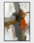 Burst - 40" x 60" Painting Art by Buddy Whitlock - Red / Dark Gray