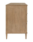 Coast - 6 Drawer Rattan Chest - Woodtone