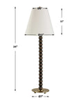 Gallus - Wood Spheres Table Lamp - Brown / Woodtone