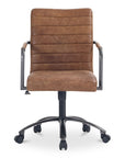 Roy - Open Road Leather Office Chair - Brown