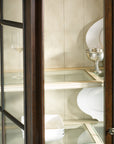 Leesburg - Display Cabinet - Dark Brown
