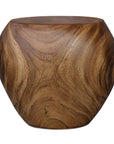 Lomas - Solid Wood Accent Stool - Dark Brown