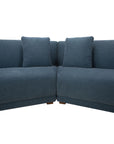 Fraser - 3 Piece Modular Sectional With Slipper - Deep Blue