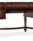 Charleston - Kidney Writing Desk - Dark Brown
