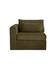 Swift - Left Arm Facing Chair - Dark Green