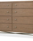 Sonnet - Eight-Drawer Dresser - Dark Gray