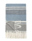 Lima - Throw - Capri Blue / Dark Gray