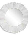Wave Length - Round Mirror - White