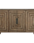 Layton - Geometric Console Cabinet - Light Brown