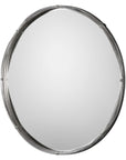 Ohmer - Round Metal Coils Mirror - Pearl Silver