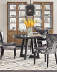 Chapman - Shou Sugi Ban Petite Round Dining Table - Black