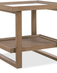Sonnet - Rectangular End Table - Gray