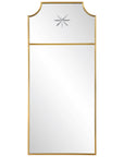Caddington - Tall Mirror - Brass