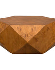 Hughes - Geometric Coffee Table - Dark Brown