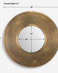 Axel - Round Brass Mirror