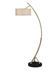 Vardar - Curved Floor Lamp - Brass