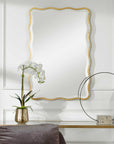 Aneta - Scalloped Mirror - Gold