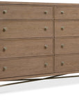 Sonnet - Eight-Drawer Dresser - Dark Gray