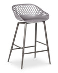 Piazza - Outdoor Counter Stool (Set of 2) - Gray